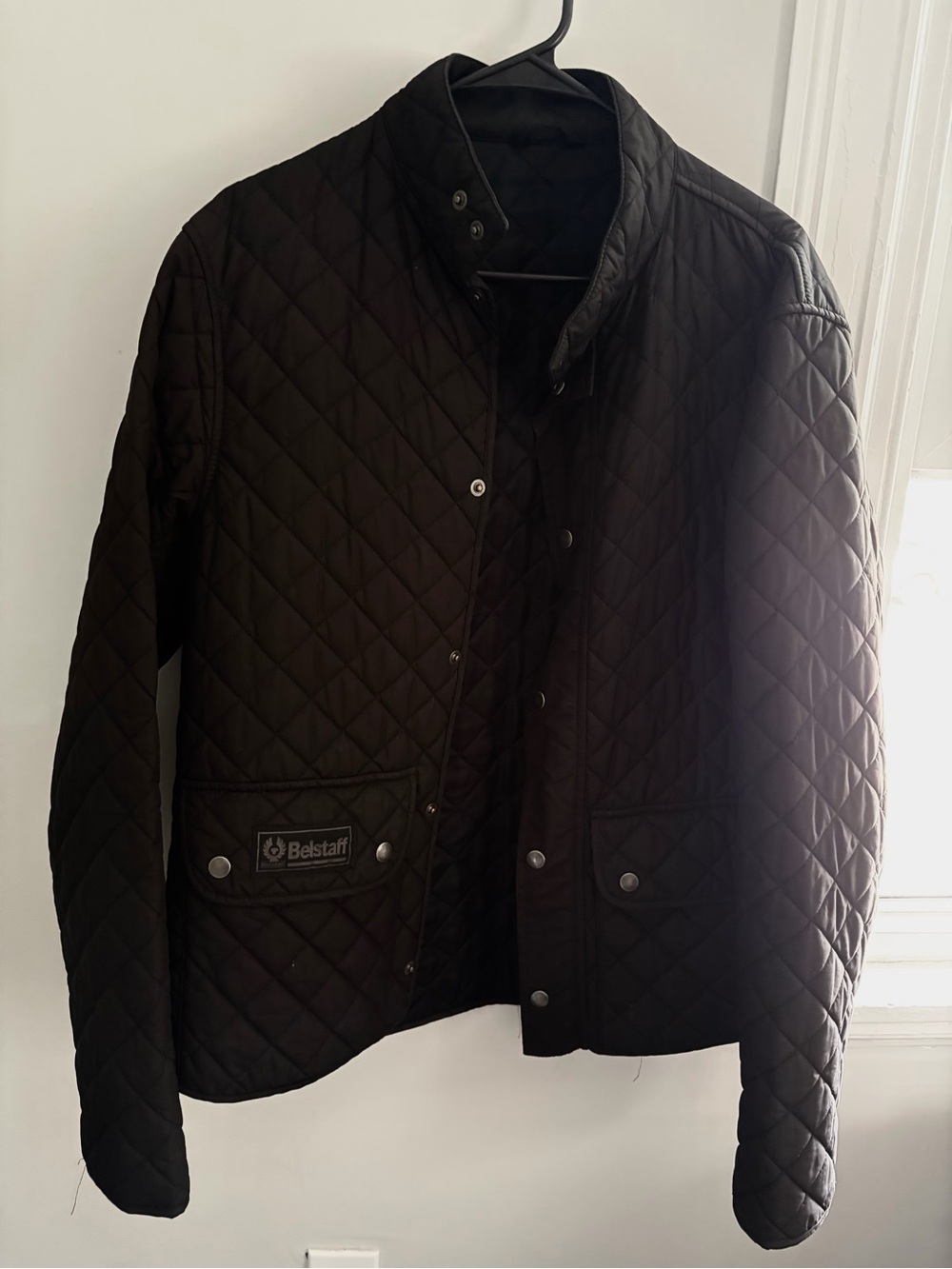 Belstaff Quilted Dark Brown Men’s Lightweight Shirt Jacket